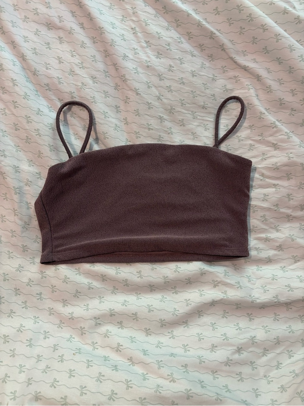 Classic Brown/Purple airbrush five the label Spaghetti-Strap Camisole